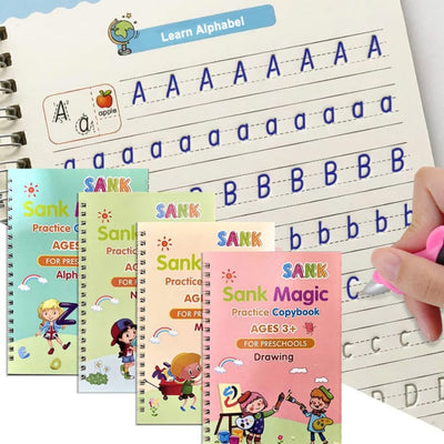 Pack Of 4 Sank Magic Book Practice