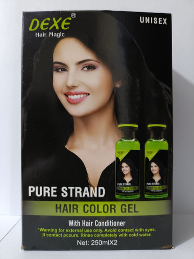 Dexe Pure Strand Hair Color Gel – 250ml x 2 | With Hair Conditioner | Unisex