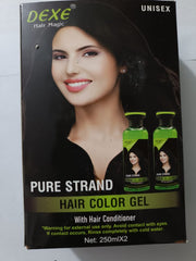 Dexe Pure Strand Hair Color Gel – 250ml x 2 | With Hair Conditioner | Unisex