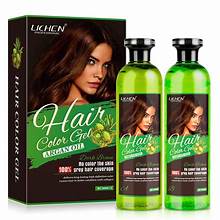 Lichen Hair Color Gel Natural Black (Argan Oil) 250ML* 2 = 500ml